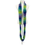 Bula Infinity Scarf Womens One Size Multicolor Knit Acrylic‎ 53" Green Photo 1