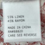 Panama Jack  1X Linen Blend Boho Floral Tunic Top in Rust - Plus Photo 9