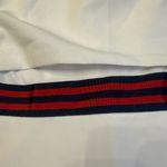 Julia Jordan Julia‎ Jordan White Asymmetrical Dress with Red and Blue Accents size 10 Photo 2