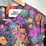 Kika Vargas Florence Dress in Orange Lillies Blue Photo 6