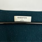 Babaton Aritzia Sculpt Knit Sweetheart Longsleeve Top Size Large Deep Teal Blue Photo 5