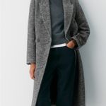 Aritzia BABATON THE CONSTANT COAT Gray Herringbone Long Coat Photo 3
