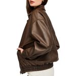 Gentle Fawn  Danica Leather Bomber Jacket Photo 1