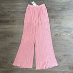 ZARA Plissé Pleated Palazzo Flowy Wide Leg Pants - Size M - Pink - NWT Photo 11