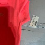 Aeropostale NWT Neon Coral Pink button Collared shirt Small 90s Style Tank Layer Photo 7
