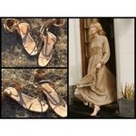 💕DOEN💕 Basque Sandal Saltillo Tan 100% Leather 7 NWT Lace Up Flats Size undefined Photo 1