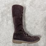 Timberland  Y2K Moorland Hollace Tall Brown Suede Lace-Up Boots Sherpa Lined 7.5M Photo 5