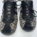 Coach  Tania Monogrammed Canvas and Suede Sneaker Photo 1
