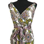 Anthropologie C. Keer bohemian wrap style paisley white tie tank top tunic Photo 0