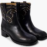 Free People NEW in Box Leather Harmony Studded Boots Black Size 8 1/2 Photo 0