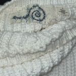 Anthropologie  Sweater Women's Small Rosie‎ Neira White Cotton Knit Bell Sleeves Photo 6