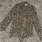 J.Crew  Cheetah Leopard Animal Print Button Up Blouse Photo 0