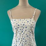 American Eagle Floral Tie-Back Mini Dress White Ditsy & Blue Cut Out Size S Photo 3