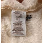 Free People  Wild Flowers Embroidery Blouse Sz S Cream Crepe Boho Western Gypsy Photo 11