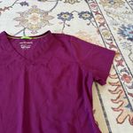 Healing Hands HH Works by  Burgundy V-Neck Scrub Top Size Large Style 2500 Photo 2