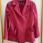 Dialogue genuine suede leather jacket pink size M Photo 0