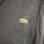 Lacoste  Women's Elegant Black V-Neck Sweater Photo 3