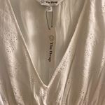 White tiered eyelet midi dress Size XS Photo 2