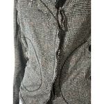 WYETH Todd Magill Plaid Cropped Frayed Deconstructed Blazer Jacket Wool Silk Sm Photo 3