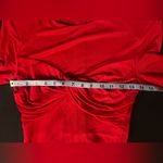 Farm Rio Red Twisted Cup Midi Dress size Small Photo 9