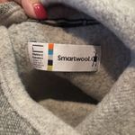 Smartwool  Womens Hudson Trail Fleece Pullover Sweater‎ Cowl Neck Size Large Gray Photo 4