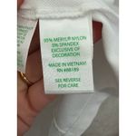 Lilly Pulitzer  Martina Sleeveless Golf Polo Shirt Meryl Nylon Pique UPF White LG Photo 3