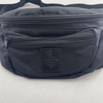 Vintage 80s Pro Spirit Black Canvas Fanny Pack Waist Belt Bag Hip Pack Grunge Photo 2
