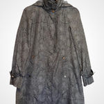 Calvin Klein Snakeskin Raincoat Grey Snake Skin Rain Coat Gray Spring Outdoors Photo 0