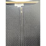 Ganni Blouse‎ Womens Peplum Full Zip Front Ponte Ruffle Top Black XS Photo 4