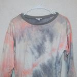 Mittoshop multicolor tie dye long sleeve pullover crew neck sweatshirt size SM Photo 2