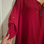 Maurice's  XXL Women's Red Button-Up Blouse NWOT Photo 4
