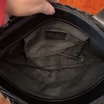 Ellepi Woven Leather Basket Tote Bag Handmade Italy Black Brown Zip Top Photo 7