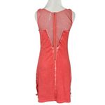 Free People Vintage  Beaded Mesh Ice Ice Baby Bodycon Dress Pink Lemonade Small Photo 5