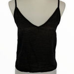 Lacausa  Black Tank Top XS Minimalist Stretch Soft Fitted Basics Photo 0