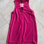 Lush Clothing Lush Hot Pink Shift Dress with Zipper Sz M Photo 0