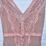 Victoria's Secret Victoria’s Secret Very Sexy Soft Pink Lace Teddy Size XS Lace Bodysuit Photo 6