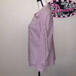 st. john's bay St. John’s Bay purple striped long sleeve button down shirt Photo 2