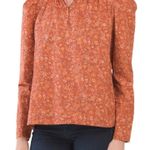 House of Harlow  1960 Puff Shoulder Long Sleeve Printed Top Photo 0