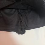 French Kiss  Women's Black Denim Mini Skirt with Buckle Details Large Photo 2