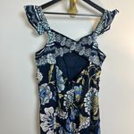 Free People  Bali Albright Jumpsuit in Navy Combo Size X-Large Photo 7