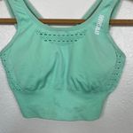 Gymshark  Energy Seamless Sports Bra Light Green Mint Strapy Eyelet Contour S Photo 5