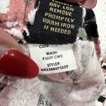 Rachel Roy  Size L Pants Floral Linen Blend Pull On Straight Wide Leg Waist Tie Photo 8