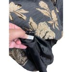Irene Klarie Floral Embroidered Shift Dress Size UK42 US 8 M Gray Jacquard Gold Photo 12