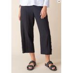 Habitat  Express Travel Ruched Ankle Pants Women’s Small Pull On Black Pockets Photo 1