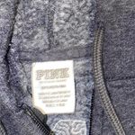 PINK - Victoria's Secret Victoria's Secret PINK gray zip up hoodie with multicolor sequin logo on back Photo 4