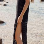 ZARA FRINGED CROCHETED DRESS OPEN BACK Size Medium (See Description) Photo 1