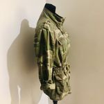 INC International Concepts Studded Camo Field Drawstring Jacket Womens Small Tan Photo 3