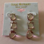 Isaac Mizrahi NWT--PINK DANGLE EARRINGS Gorgeous gold tone earrings with pink stones Photo 0