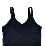 Women’s Sports Bra Small Padded Back Tank Top Crop Black Photo 1