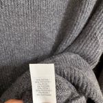 Aerie Dark Gray Oversized Ribbed Knit Drop Shoulder Crewneck Sweater XS Photo 5